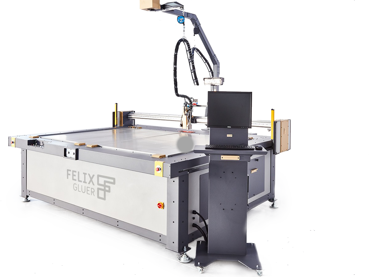 Felix Gluer Single, gluing table